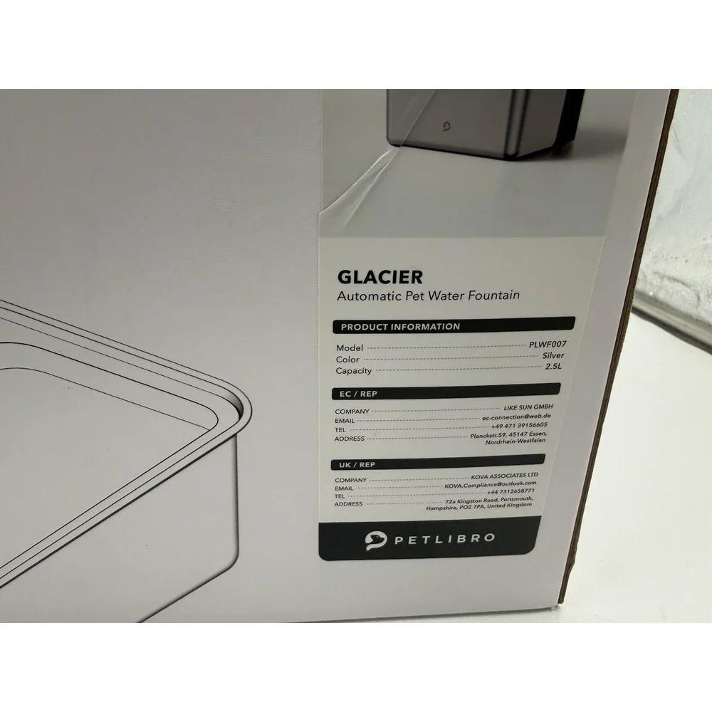 Petlibro‎ Glacier Ultrafiltration Stainless Steel Pet Water Fountain